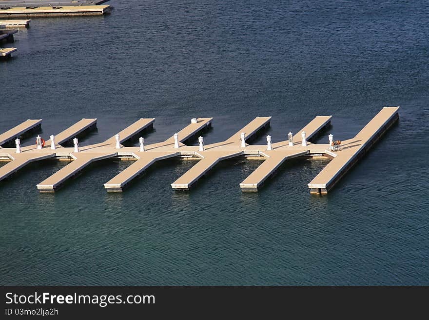 Empty dock