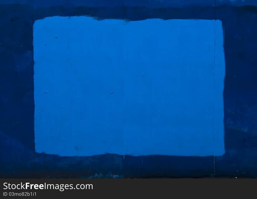 Wood wall painted blue, grunge background. Wood wall painted blue, grunge background