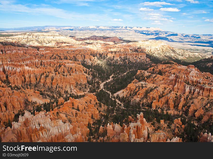 Hoodoos in Bryce Canyon National Park in Utah. Hoodoos in Bryce Canyon National Park in Utah