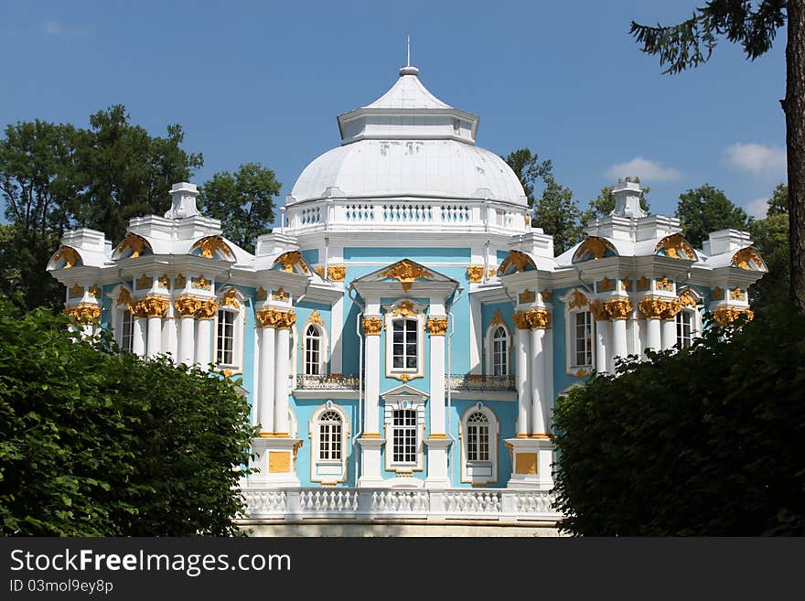 Pavilion Hermitage in Pushkin village near St Petersburg