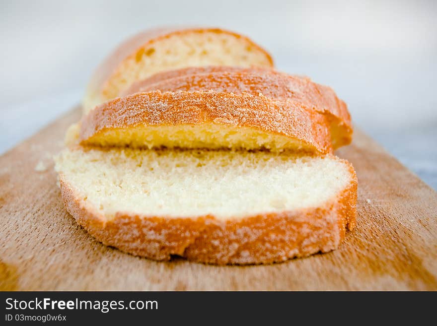 Sicilian semolina bread on wooden board