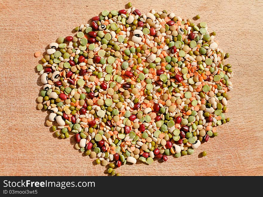 Mix of different dry beans