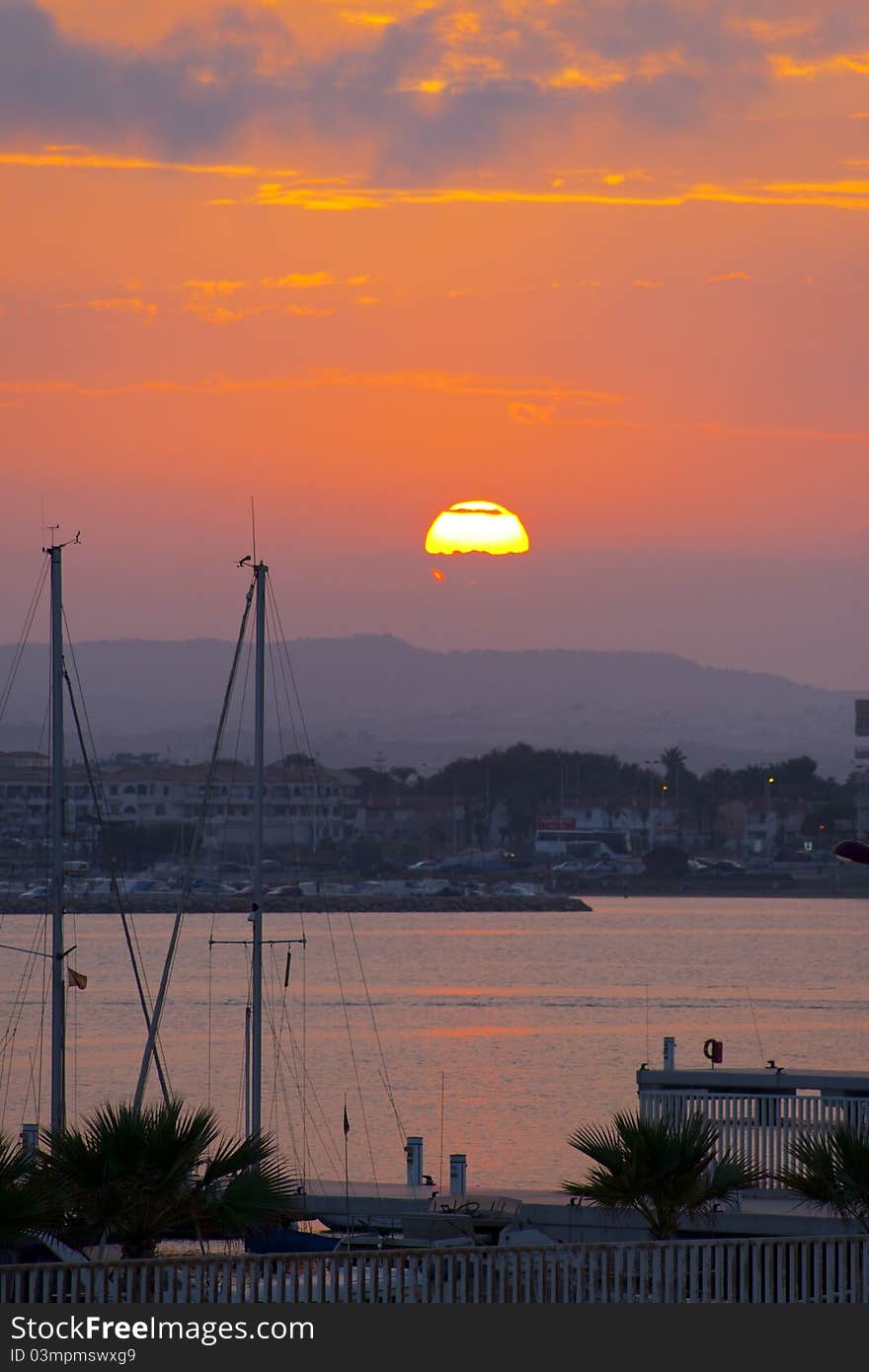 Sunset at Sea