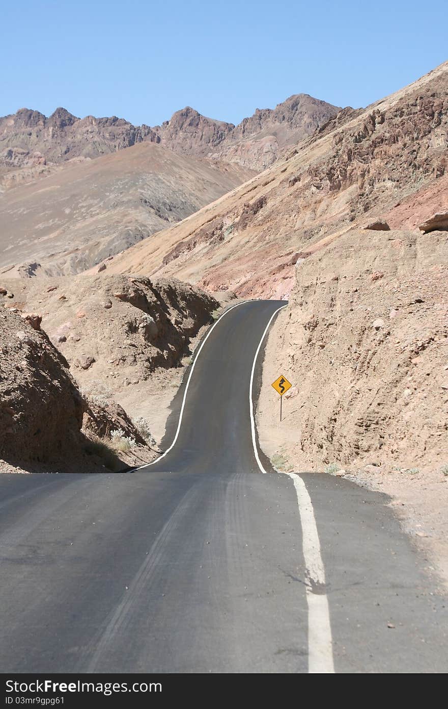 Artists drive in Death Valley, California