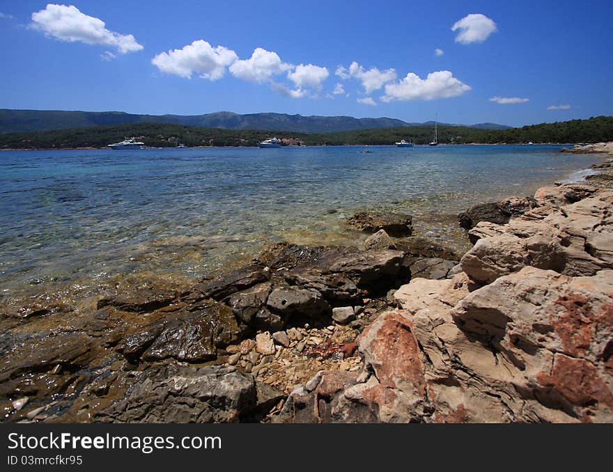 Peebled Soline beach in Crotatia. Peebled Soline beach in Crotatia.