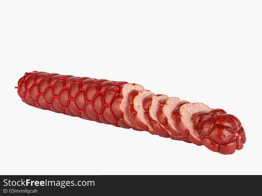 Sausage isolated on white background