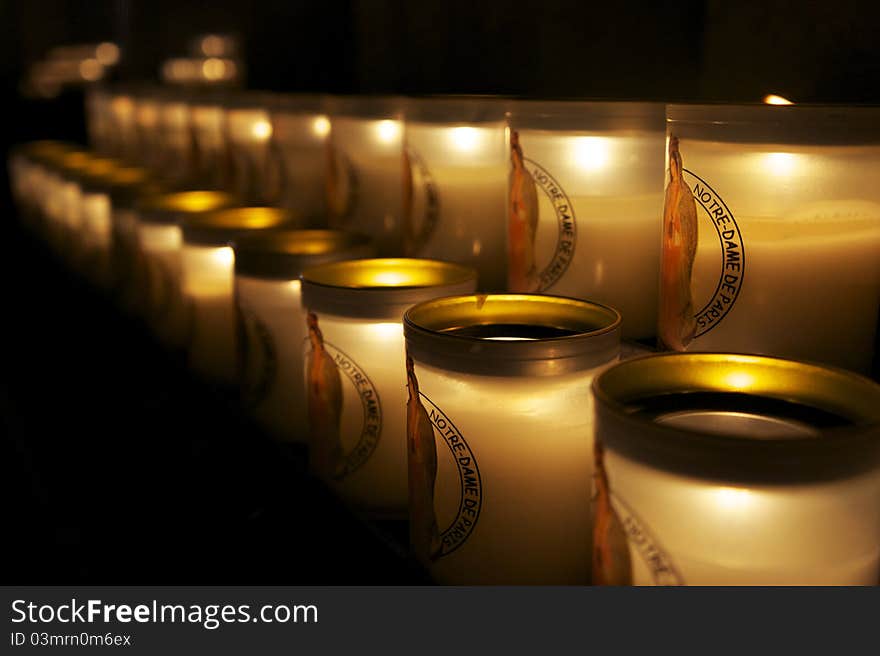 Candles at Notre Dame, Paris