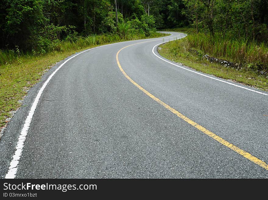 Winding Road in Thailand