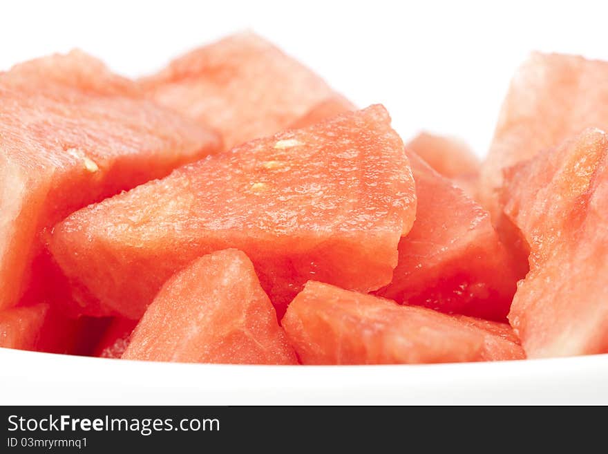 A fresh ripe watermelon