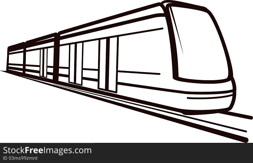 Illustration of a railway transportation. Illustration of a railway transportation.