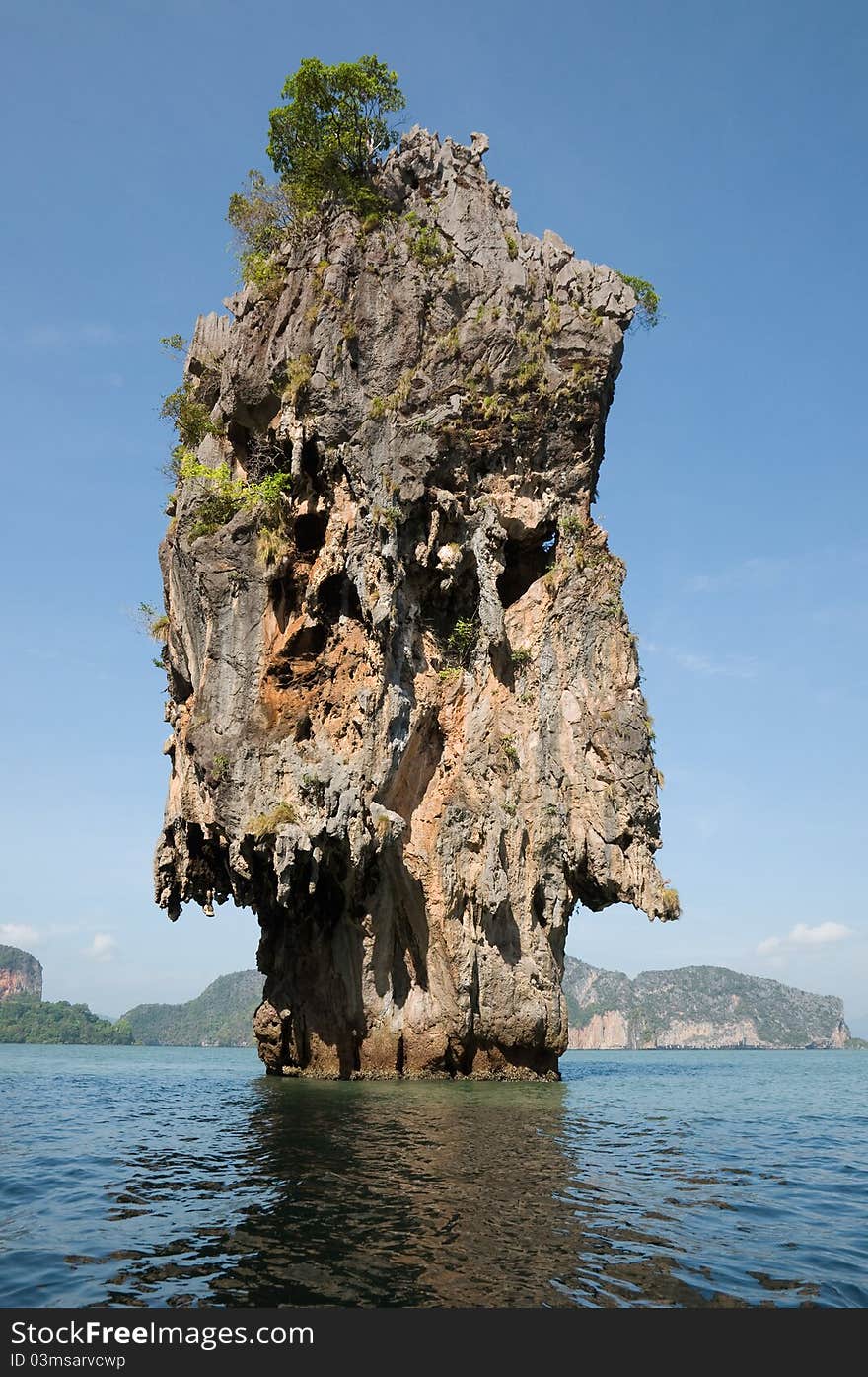 James bond island ro Khao Tapu at Phang Nga province South of Thailand