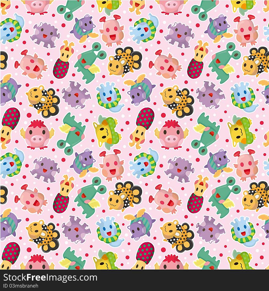 Seamless monster pattern