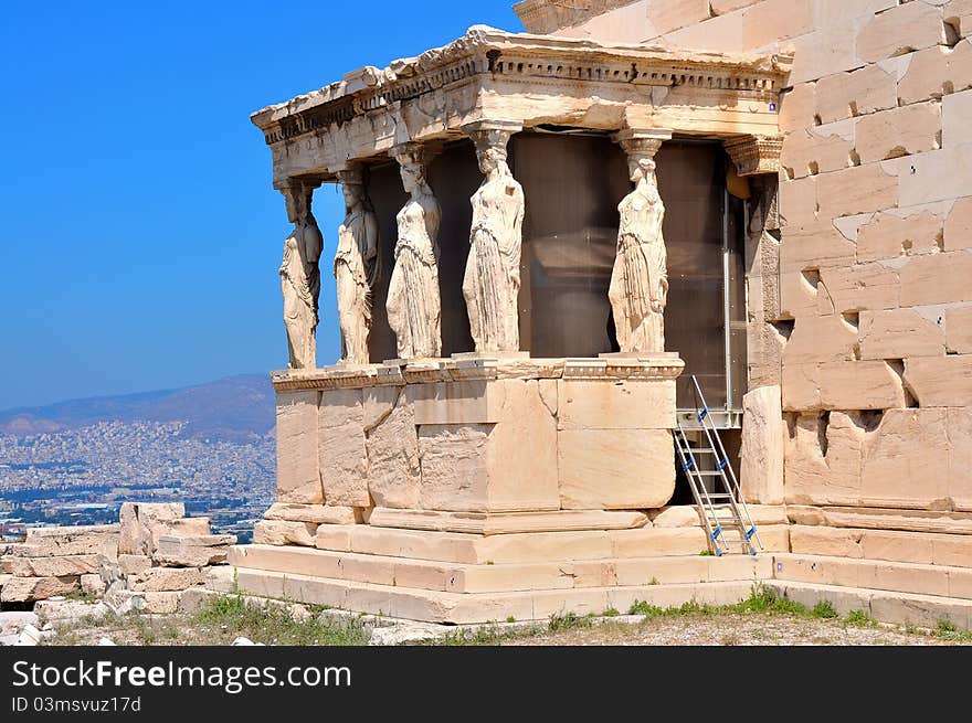 Erechtheion - part of Acropolis in Athens