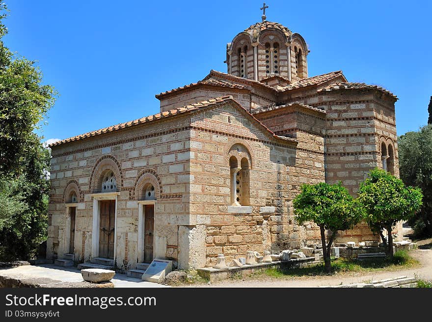 The Church of the Holy Apostles is one of the oldest Christian churches (early 11th century AD) in the area of the Ancient Greek Agora of Athens, Greece. It is also called the Agii Apostoli Church. The Church of the Holy Apostles is one of the oldest Christian churches (early 11th century AD) in the area of the Ancient Greek Agora of Athens, Greece. It is also called the Agii Apostoli Church.