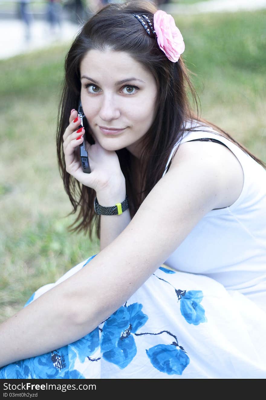 Woman Talking On The Phone