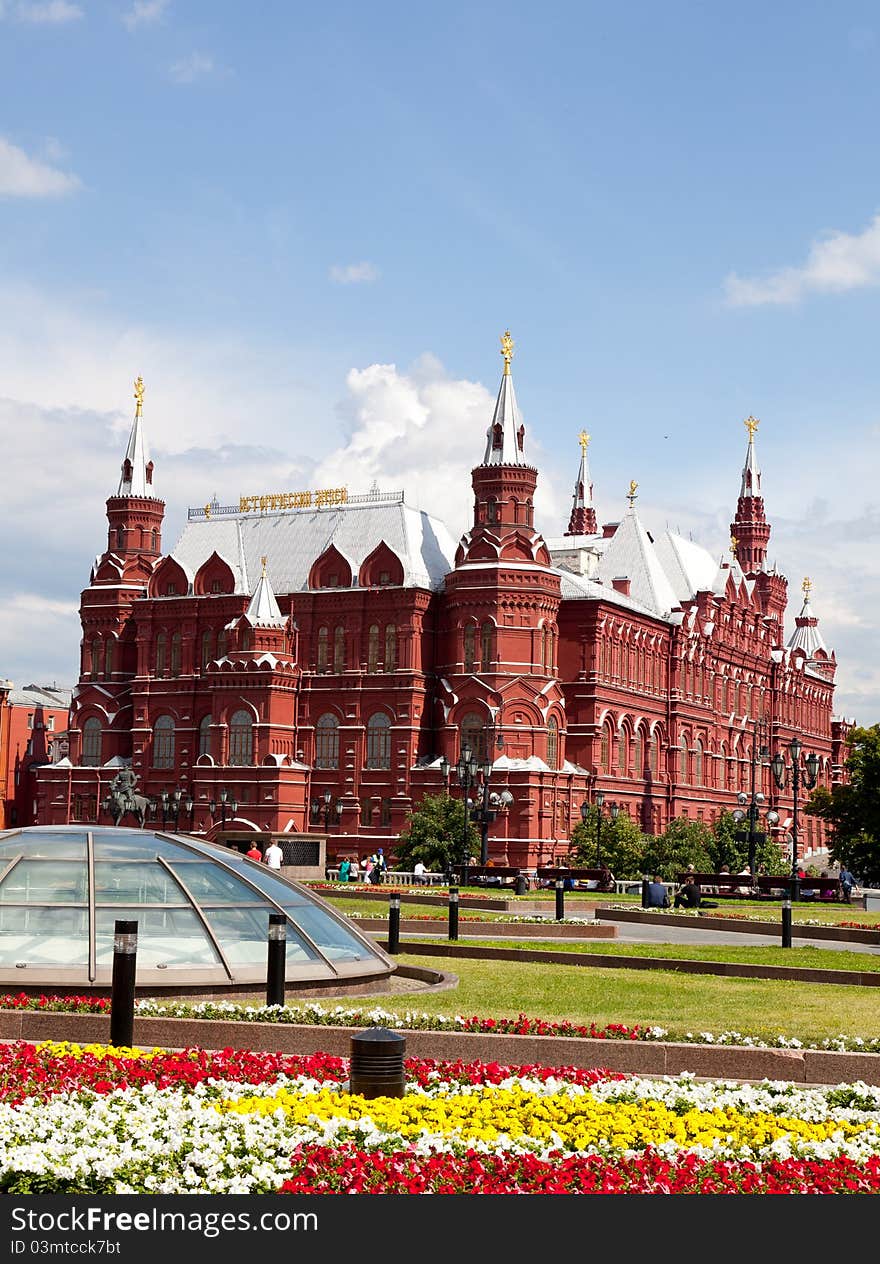 History Museum at Red Square in Moscow