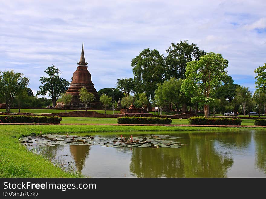 Single Stupa - Sukhothai Historical Park