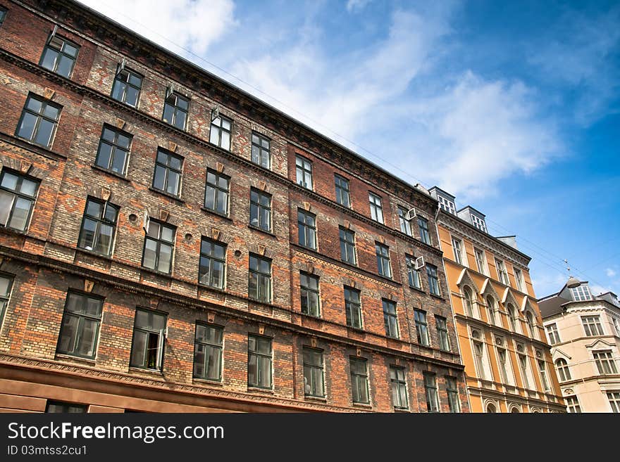 A building in the middle of Copenhagen, Denmark. A building in the middle of Copenhagen, Denmark