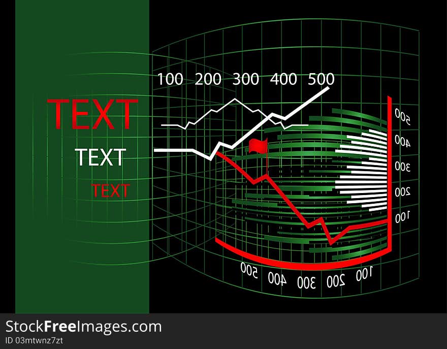 Business Chart With Diagram