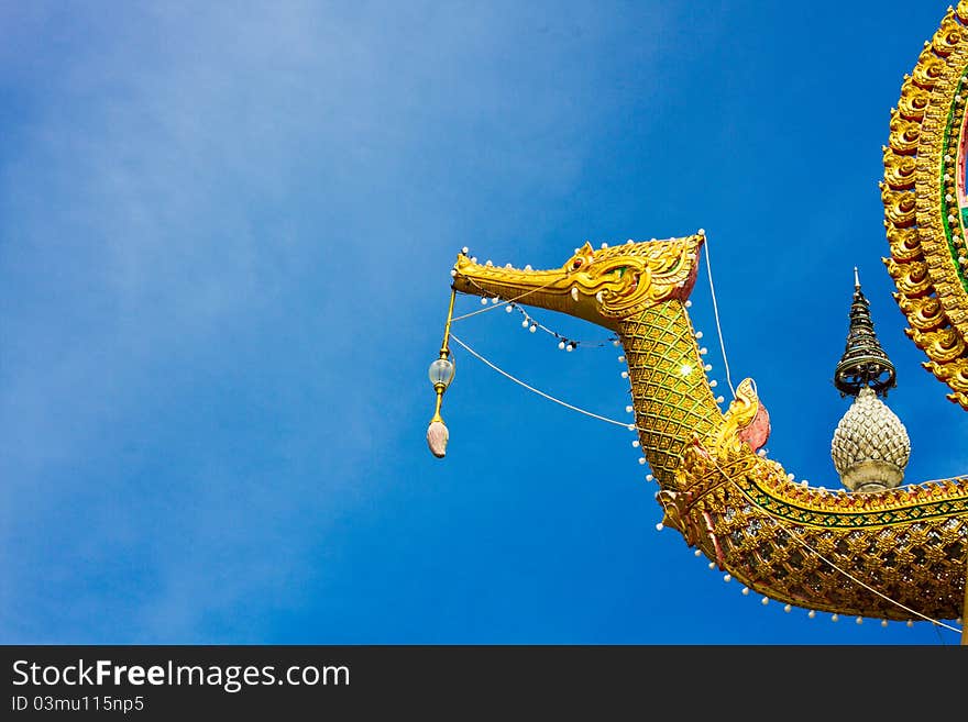 Thai swan on the sky at koh samui