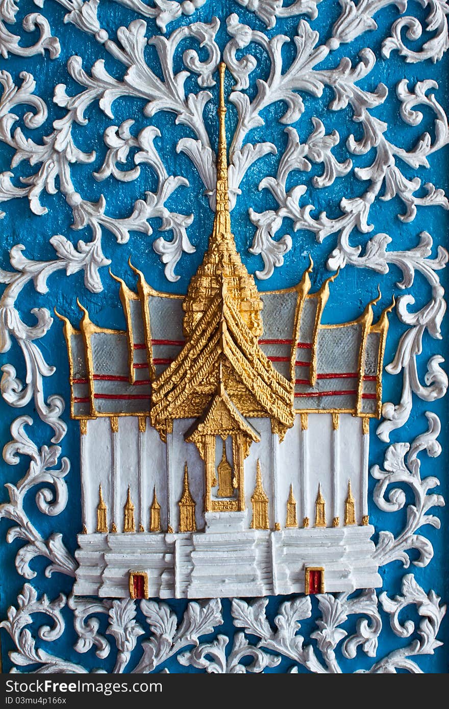 A beautiful pagoda in thailand