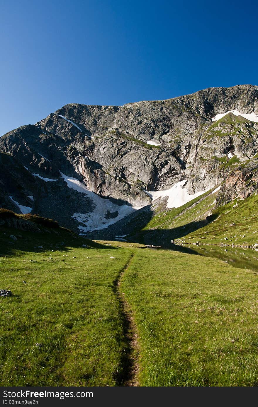 Route trough national park Rila (Bulgaria)