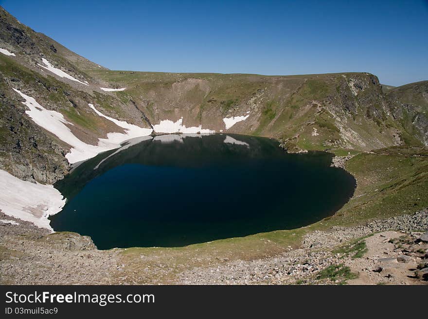 National park the seven Rila lakes (Bulgaria)