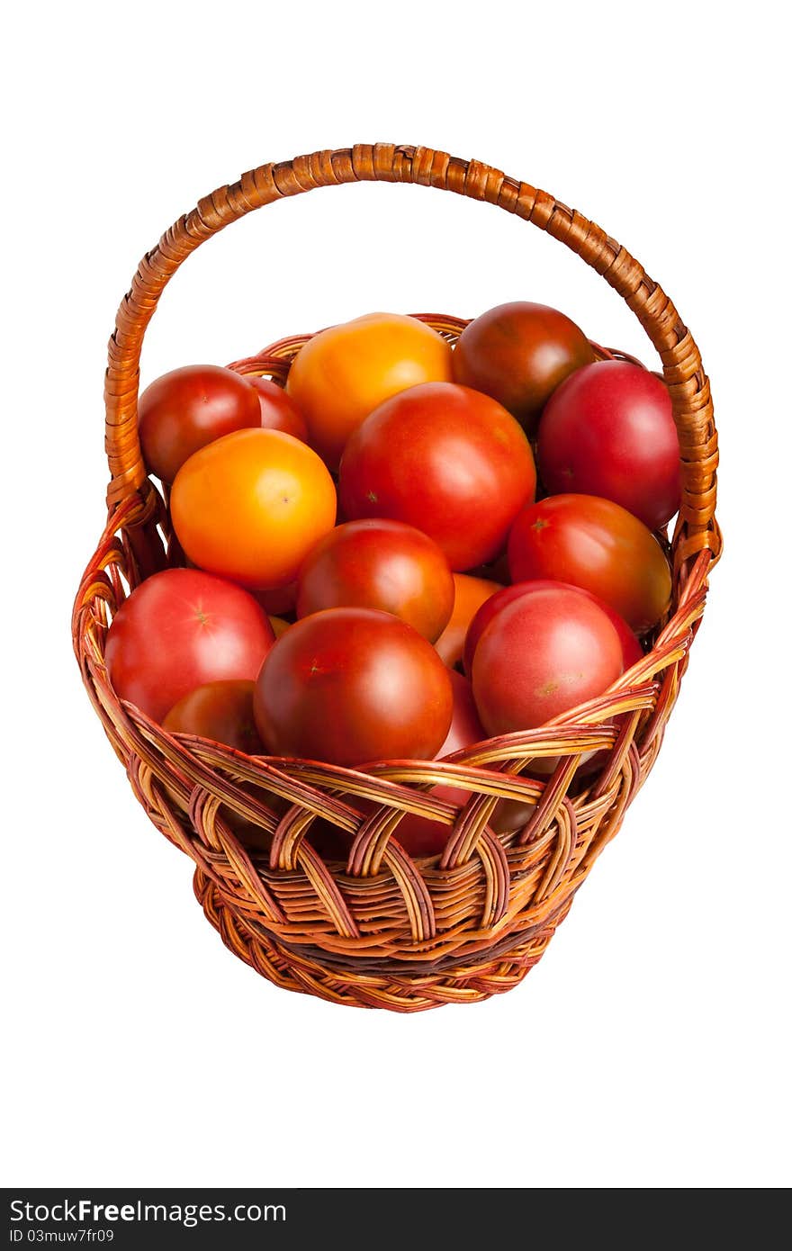 Tomatoes in a basket