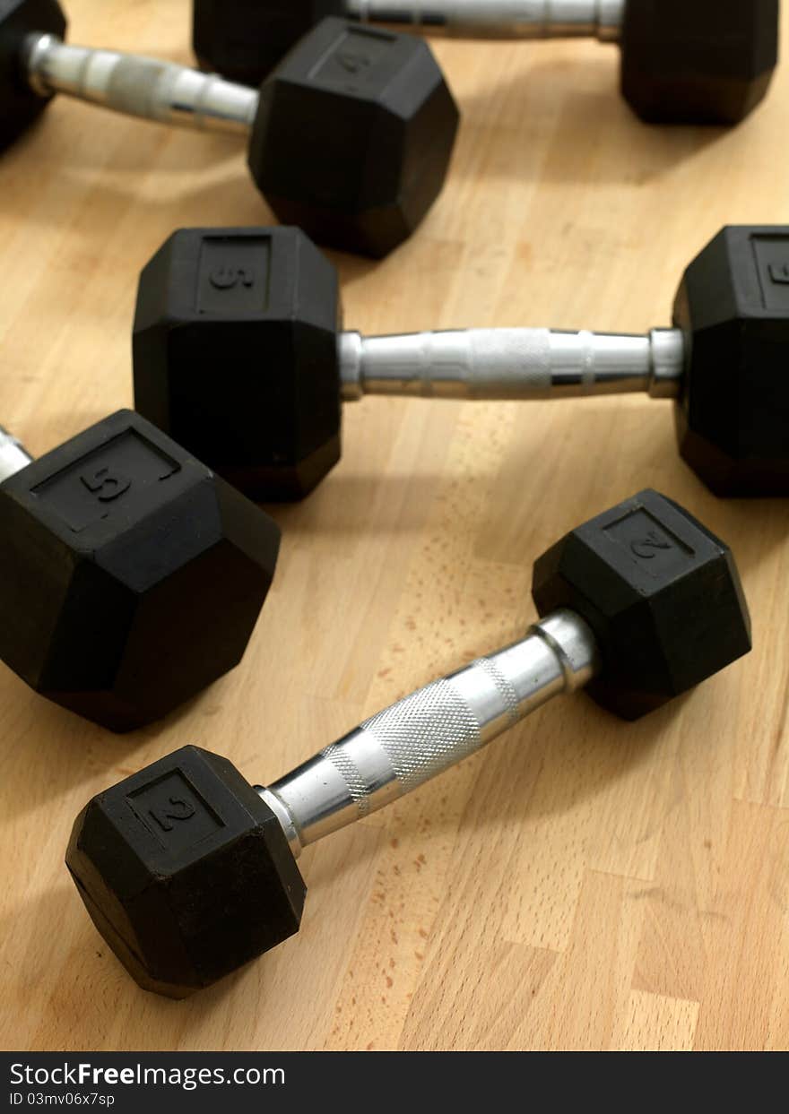 Gym and exercise equipment in the gym. Gym and exercise equipment in the gym