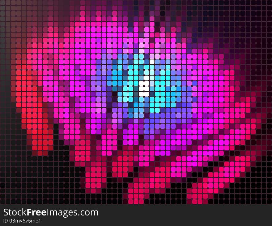 Luminous Mosaic Background