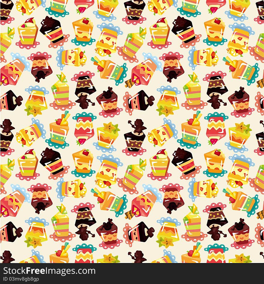 Seamless Cake Pattern