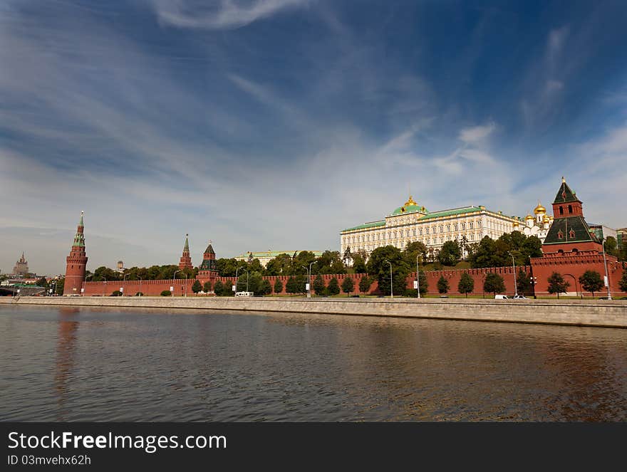 Moscow Kremlin, view from Moscow river