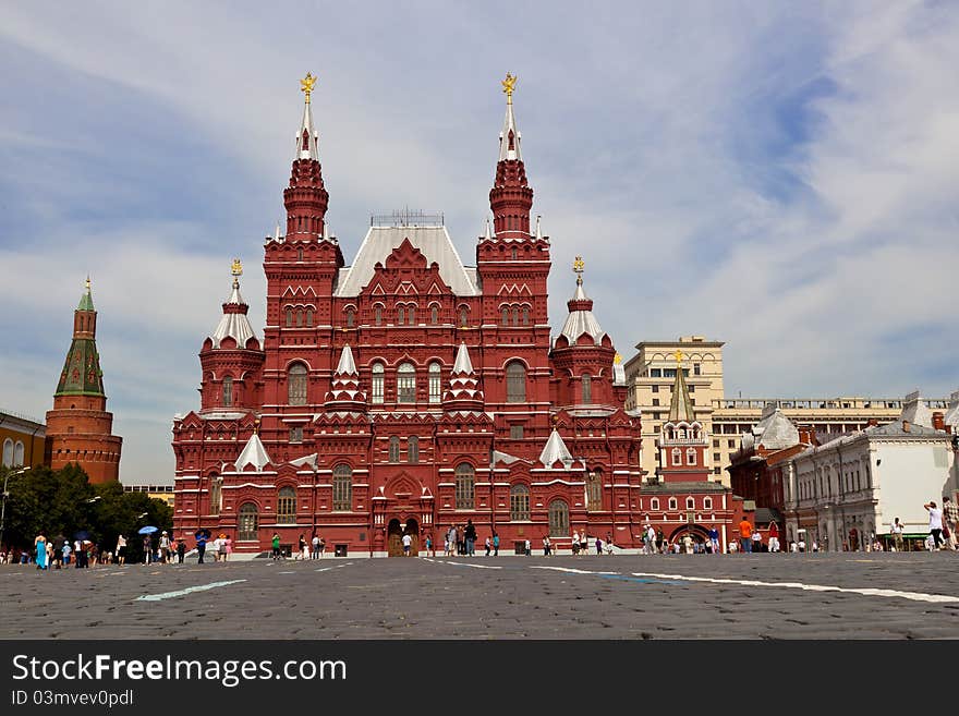 Red square in Moscow, Russian federation. History Museum