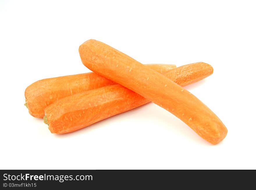 Carrot On  White Background