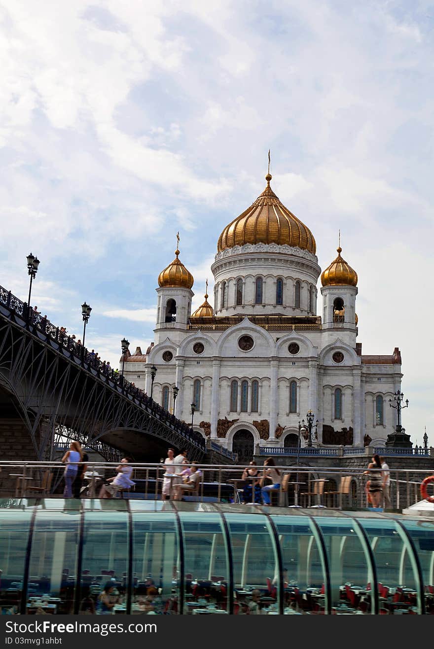 Christ the Savior Cathedral - the main cathedral of the Russian Orthodox Church in Moscow. Christ the Savior Cathedral - the main cathedral of the Russian Orthodox Church in Moscow