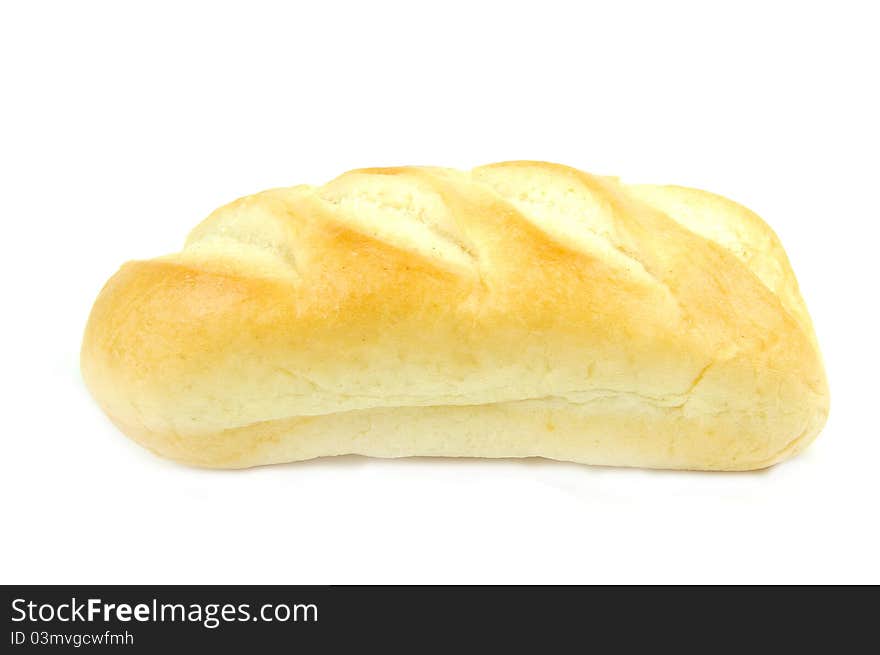 Sweet roll on  white background