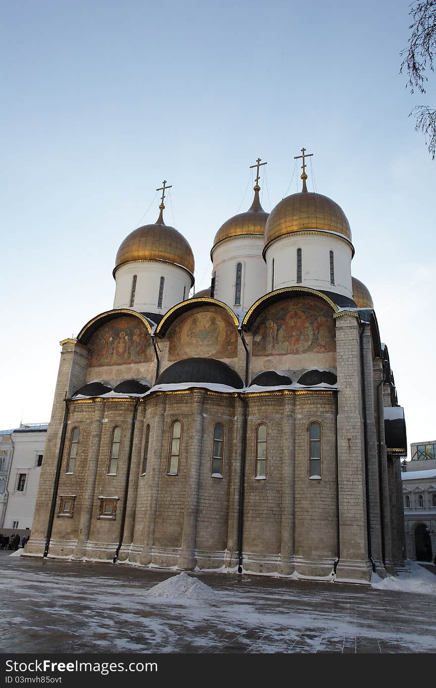 Uspenski cathedral in the Moscow Kremlin