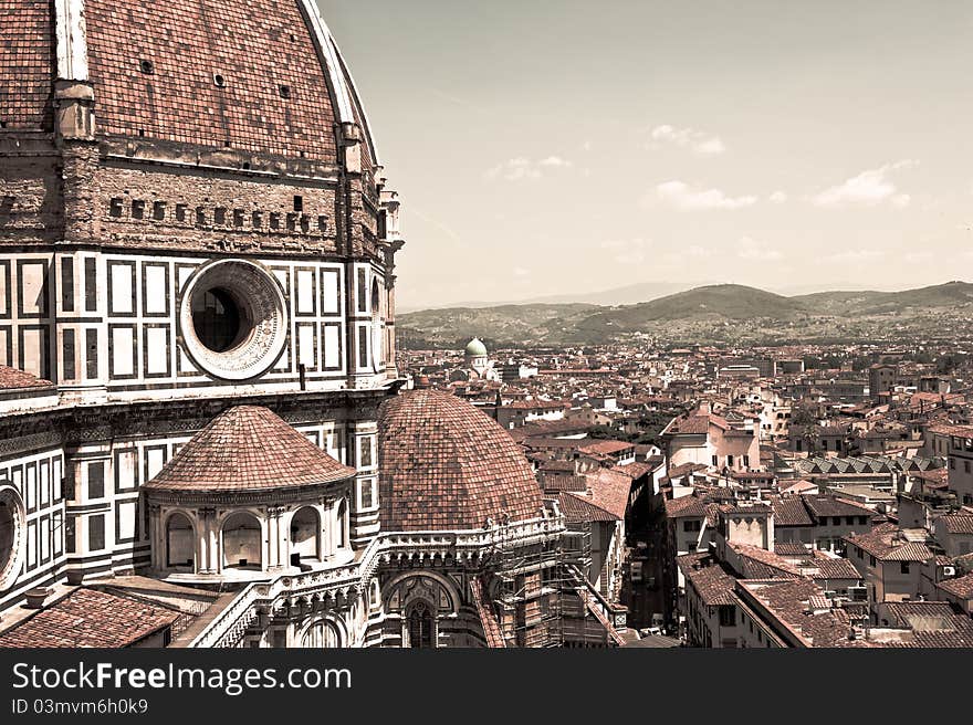 This image shows florence, the chatedral and the hills. This image shows florence, the chatedral and the hills.