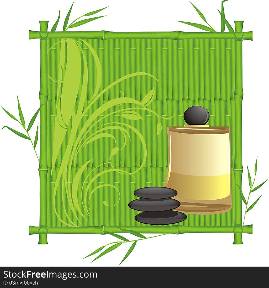 Spa Oil In The Bamboo Frame