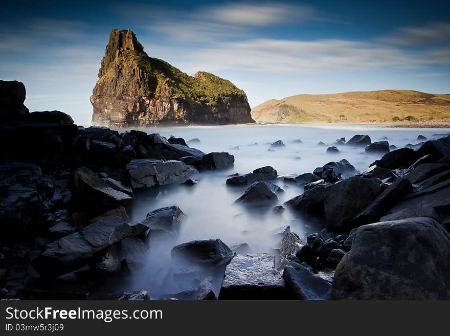 Long exposure image of the ocean. Long exposure image of the ocean