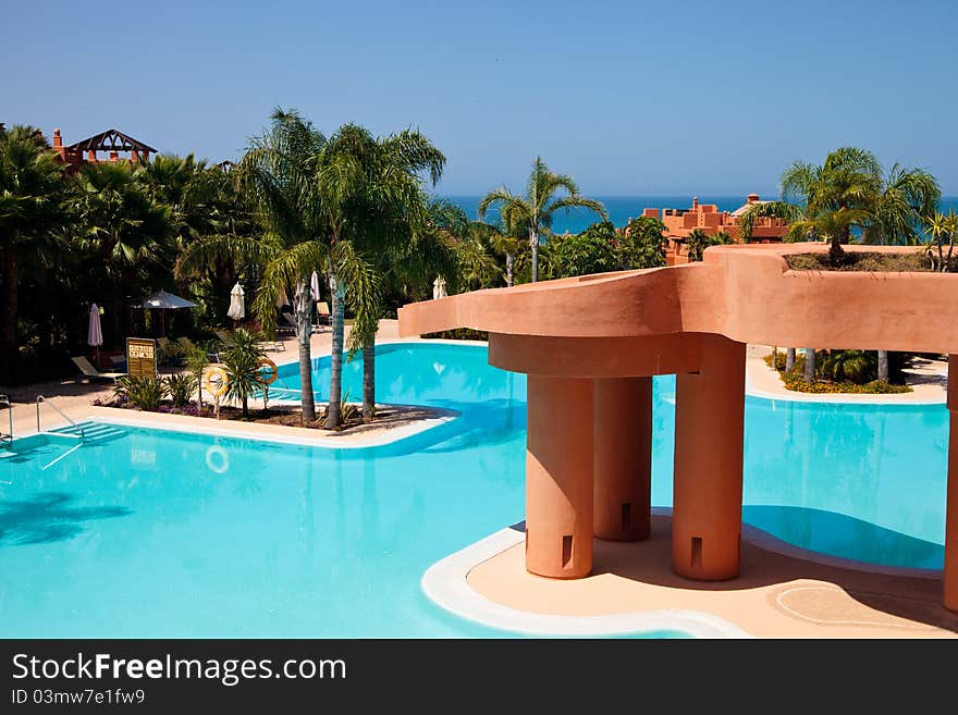 Swimming Pool In Luxury Hotel