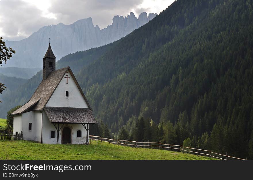 THE SMALL CHURCH OF Dolomites