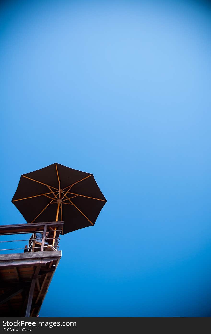 Blue summer sky at Bali Blue Point Beach. Blue summer sky at Bali Blue Point Beach