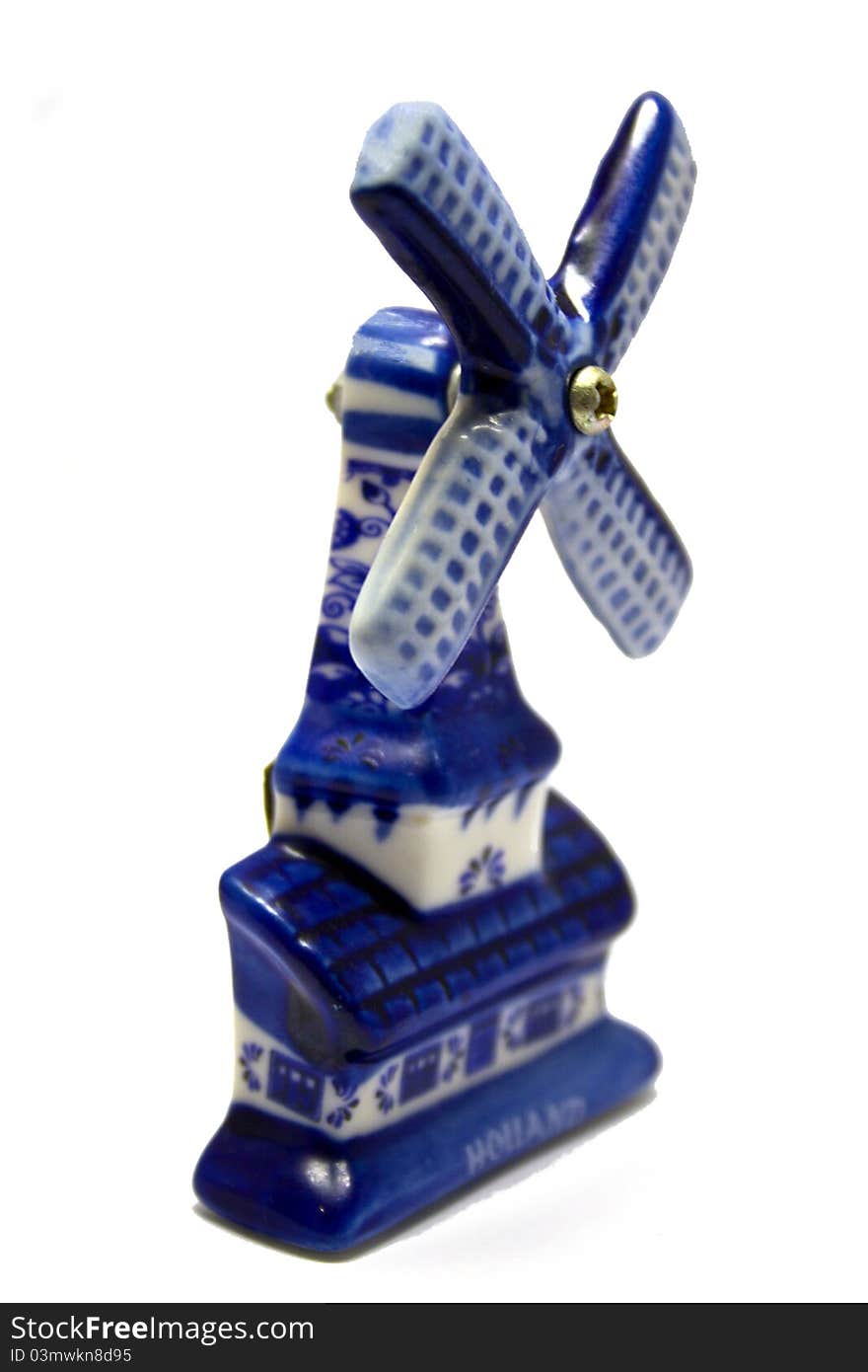 Dutch Souvenir Windmill Isolated