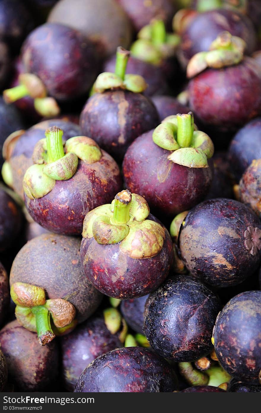 Fresh mangosteen background