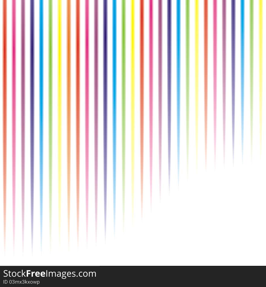 Abstract background with rainbow lines