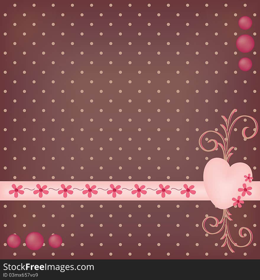 Decorated Dotted Background