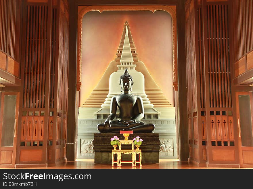 Statue of buddha in church ,Pathumtanee province,Thailand. Statue of buddha in church ,Pathumtanee province,Thailand.