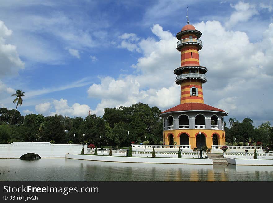 Wehart Chamrun Throne in Bang Pa-In Palace ,Ayuthaya province, Thailand. Wehart Chamrun Throne in Bang Pa-In Palace ,Ayuthaya province, Thailand.