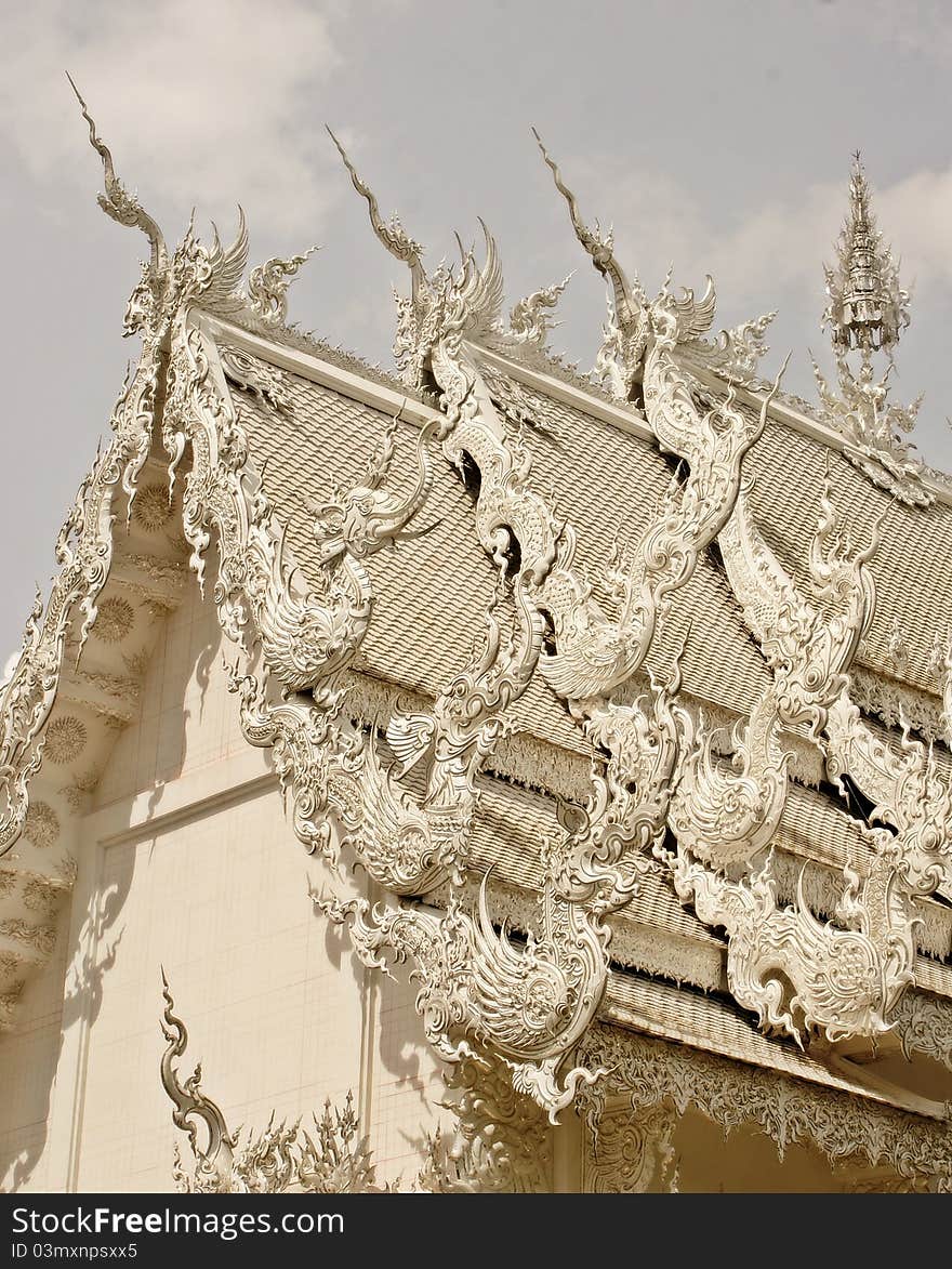 Wat Rhong Khun with Thai Stucco, Chiang Rai, Thailand